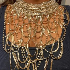 Natasha Couture Choker Bib Necklace